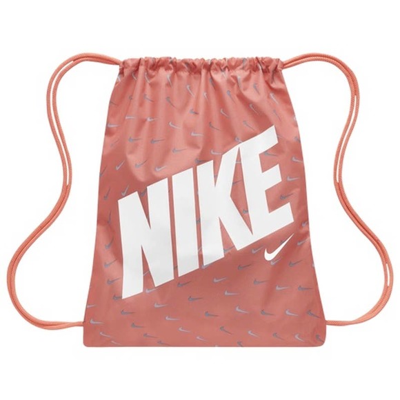 Nike Handbags - Nike Swoosh Drawstring Bag Pink NEW!!